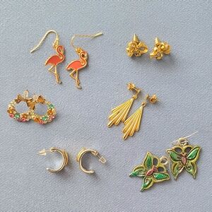 Lot of 6 Pairs of Earrings